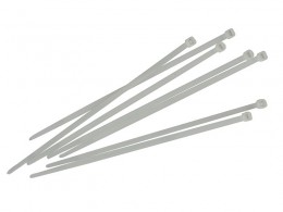 Faithfull Cable Ties (100) White 200mm X 3.6mm £3.29
